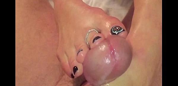  Footjob Cumshot Compilation